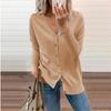 2026 Autumn Winter Women's V-Neck Cardigan, Button Detail Open Front Knit Sweater with Soft Yarn, Versatile Layering Piece for Office & Casual Wear