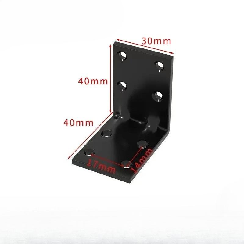 2PCS Furniture Corner Connector Set Metal Trapeziform Cabinet Angle Bracket Sturdy Triangle Corner Brace Universal Support