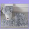 Modern Minimalist Absorbent Nonslip Bathroom Mat Set With Machine Washable Plush For Home Use