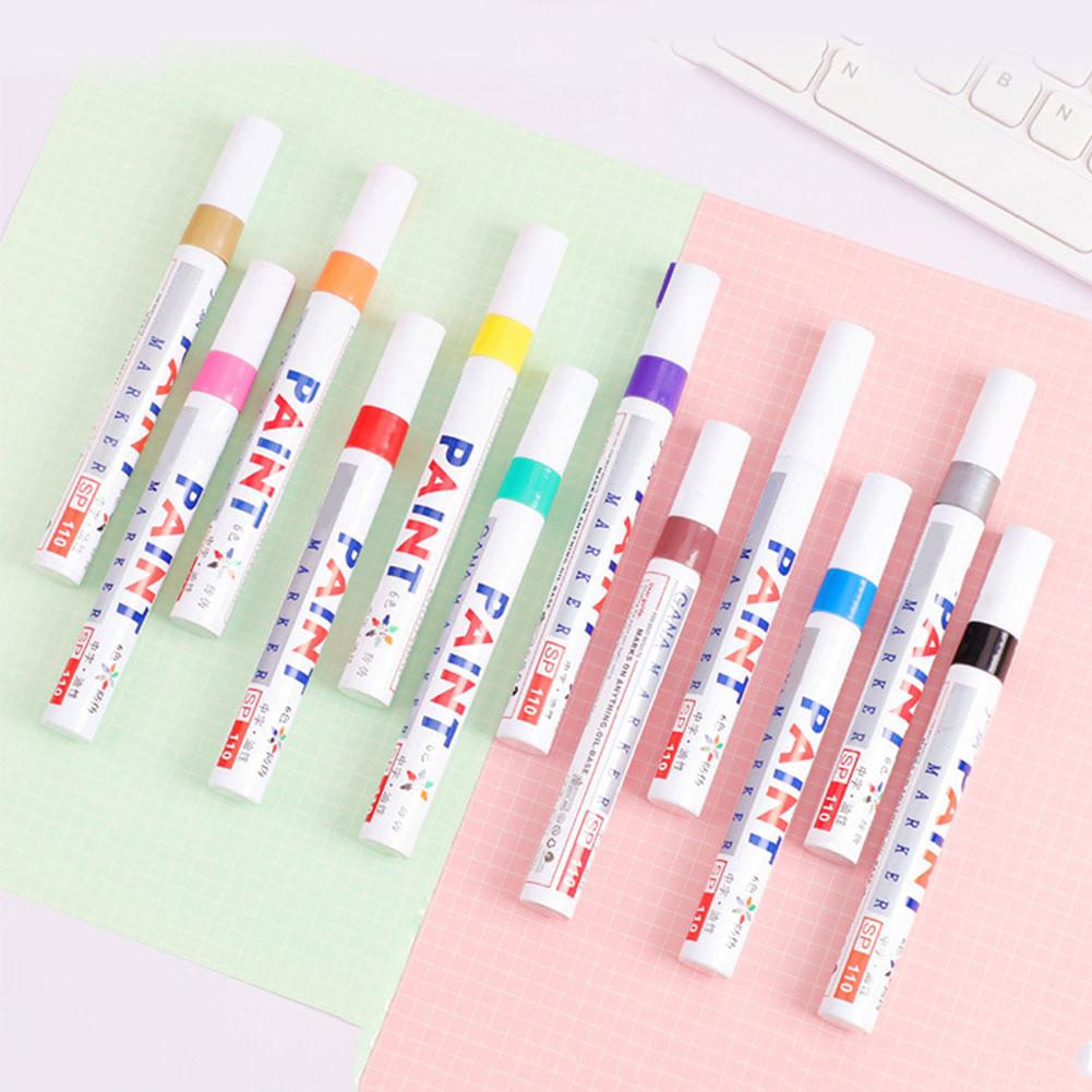 1 Stück Weiß Wasserdicht Autos Rad Reifen Öliger Markierstift Auto Gummi Reifen Farbe Pflege Lackreiniger Pflege Shampoo Polituren Malstift