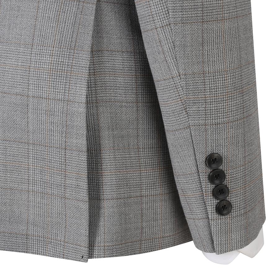 Fahrenheit [24S/S] Yellowfin Glen Check Double-Breasted Suit Jacket (Fijad2372)
