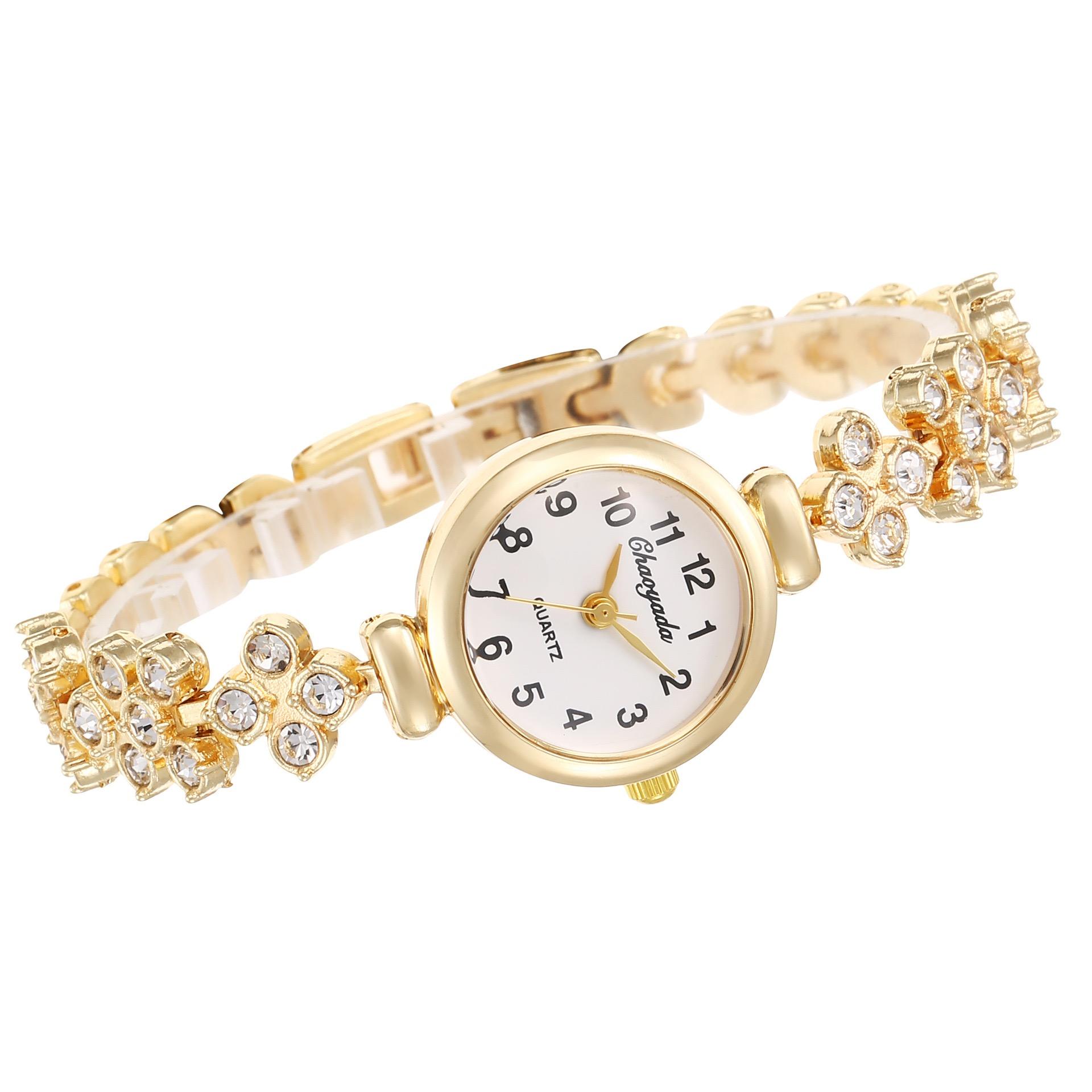 

Женские часы Легкая роскошь Инкрустированные бриллиантами Кварцевые часы Модные Маленький циферблат Женские Кварцевый браслет Женские Наручные часы Часы Подарок белый