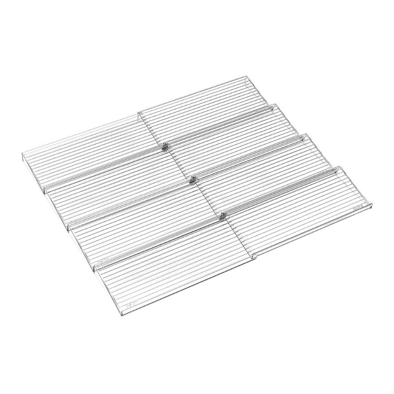 Acrylic Spice Organizers Step Tray Adjustable for Drawer Storage with Simple Setups