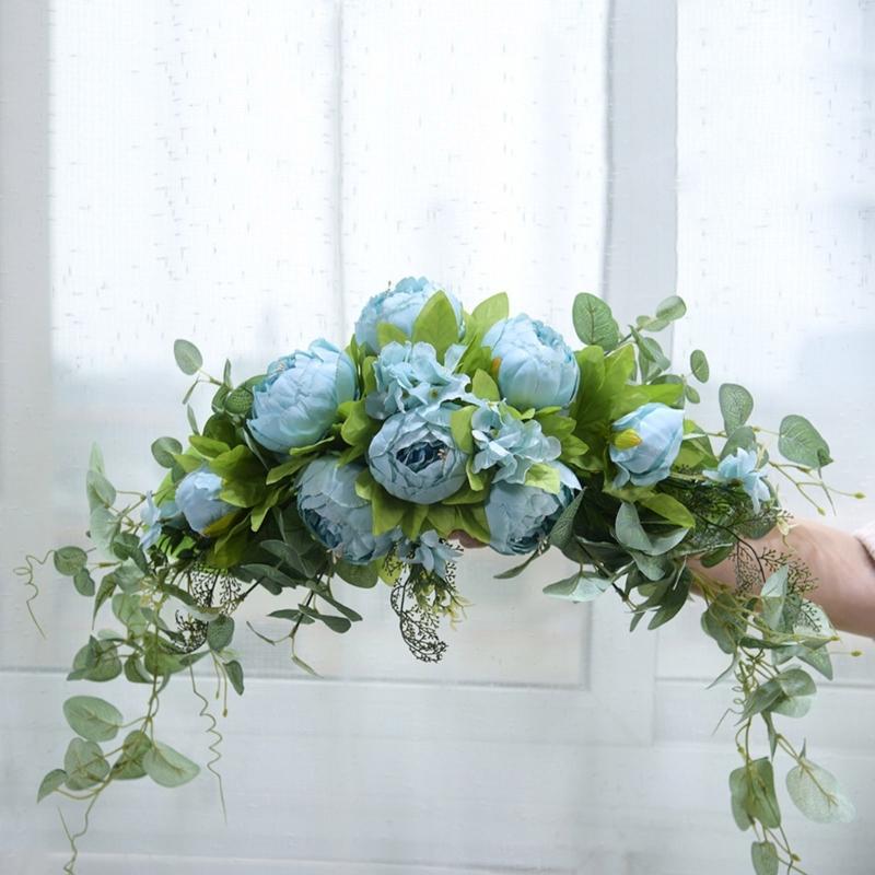 Artificial Flower Swag Wedding Arch Decoration for Wedding Reception Backdrops Wedding Ceremony Sign Flower Decoration