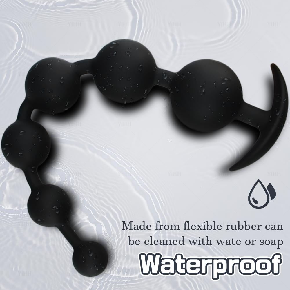 Long Anal Beads Anal Plug Big Butt Plug Anal Balls Sex Toys for Women Men Prostate Massage Pull Bead Dildo Deep Vaginal Anal Toy