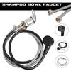Flexible Spray Hose Salon Equipment Multiple Applications Zinc Alloy Construction Hygienic Shampoo Bowl Faucet