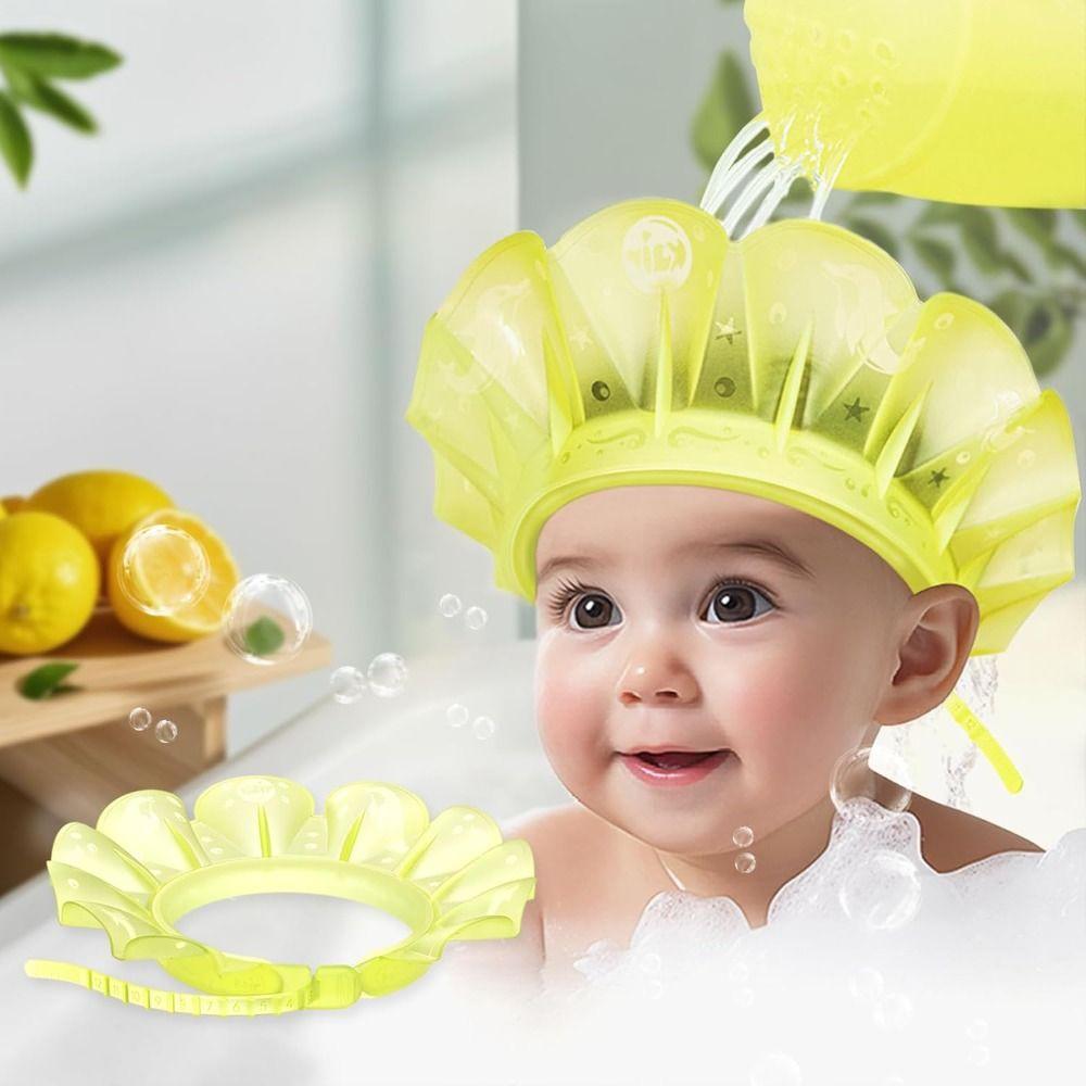 Soft Shower Cap Keep Water Out of Eyes & Ears Head Circumference 12.5"-19" Silicone Toddler Bath Visor Adjustable