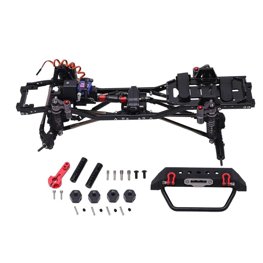 RC Frame 1Celsius10 Climbing Car 313mm Wheelbase Dual Speed High Low Gear Frame Set with Front Bumper