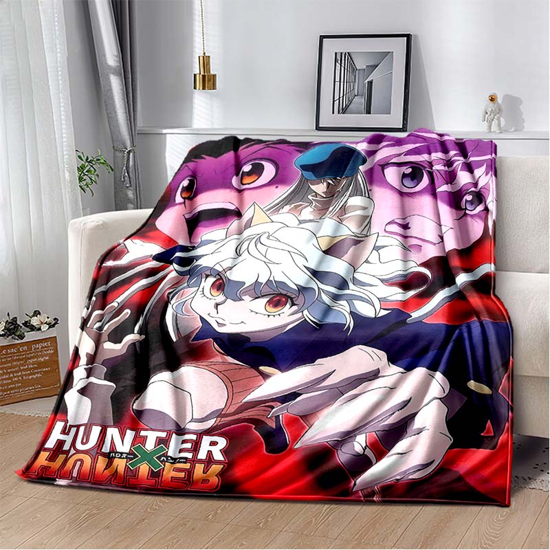 

Hunter x Hunter Gon & Killua Print Fleece Blanket, Soft Throw Blanket for Sofa, Bed, Office, Anime Fans Gift 80cm x 120cm