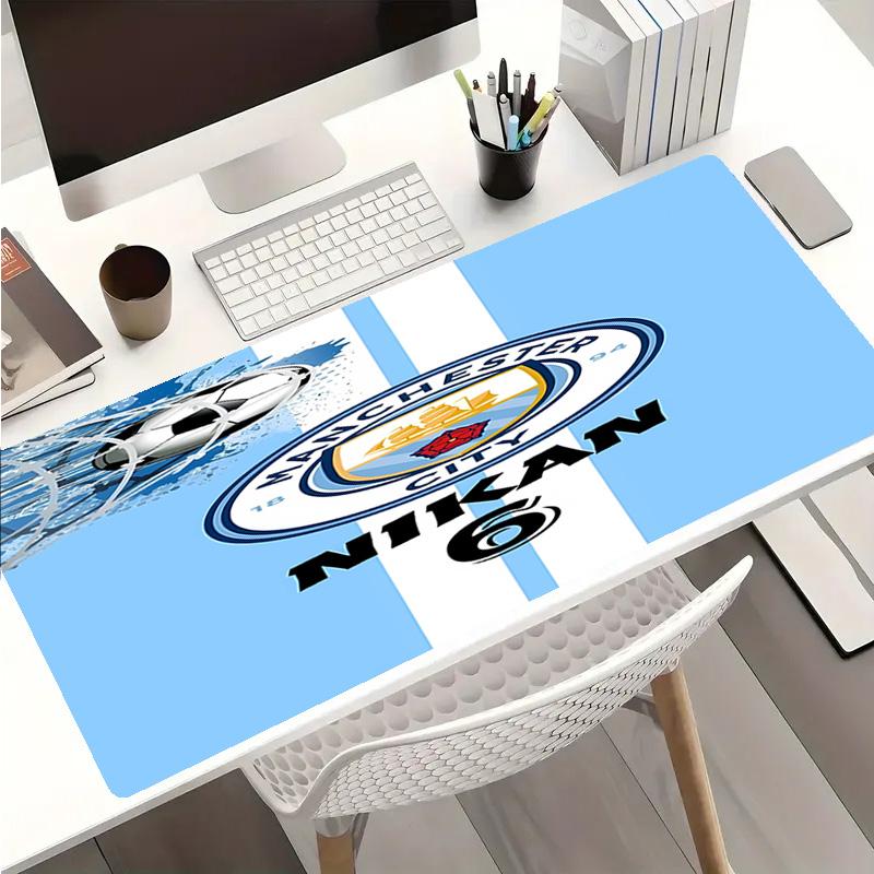 Manchester City Football Club Mauspads - Rutschfeste Gummibasis, Glatte Oberfläche für Arbeit, Gaming, Büro und Zuhause, Schreibtisch-Mauspad