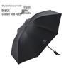 Women's Foldable UV Protection Sunshade: Black Vinyl Automatic Umbrella for Rain or Shine