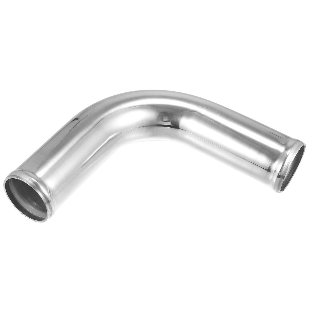 X AUTOHAUX Intercooler Air Intake Intercooler Aluminum 100mm Leg 90 Degree Bend Silver Tone Pipe, Tube, Hose, Alloy, Length, Elbow, 2"