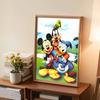 5D DIY Diamond Art Painting Kits for Adults, Master Tang and Mickey Mouse Full Round Crystal Diamond Kits for Beginner for Home Wall Decorate