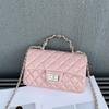 Leather rhombus chain bag women's handbag high-end new versatile single shoulder messenger small square bag