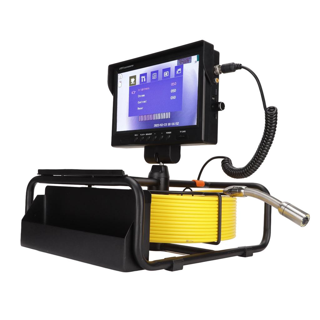 9in Display Screen Endoscope with 16G Memory Card Pipeline Inspection Camera Video Endoscope