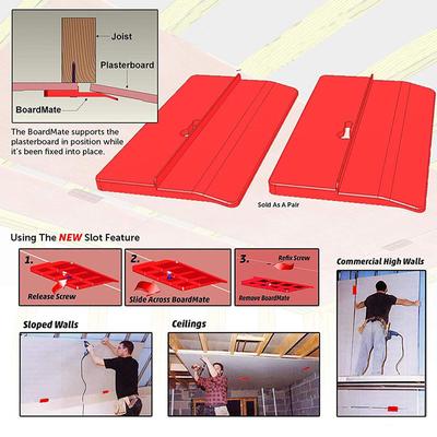 2pc Drywall Fitting Tool Plasterboard Fixing Tool Room Ceiling Sloped Wall Decoration Carpenter Tool Ceiling Positioning Plate