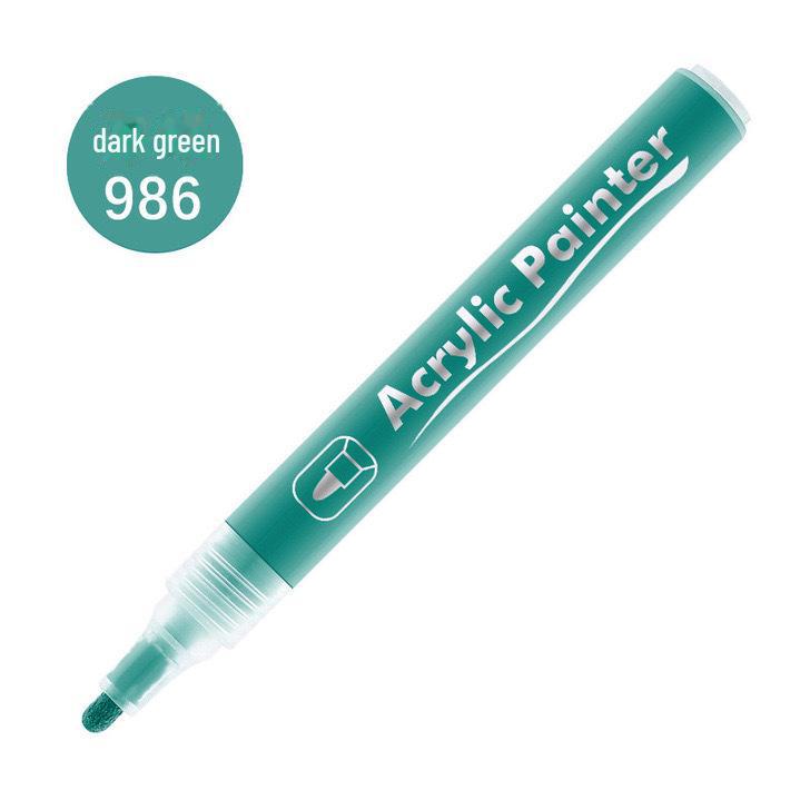 Sada akrylových fixů: Vodotěsné, Bílé, na Kámen, Keramickou Malbu - 12 Barev