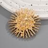Irregular Sun Goddess Brooch Gold Color Lapel Pin Waist Cinching Fixed Pin  Banquet Party