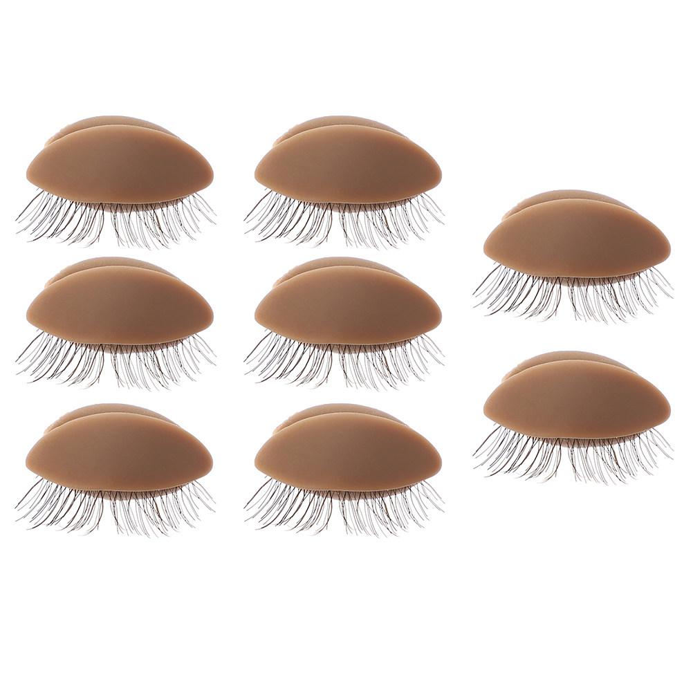 

4Pairs Silicone Practice Mold for Eyelash Grafting Extension Training Tool Beginner Friendly Eyelash Extension Mold
