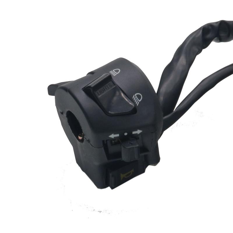 LMoDri 22mm Motorcycle Left Right Switch Horn Button Turn Signal Electric Fog Lamp Light Start Push Button