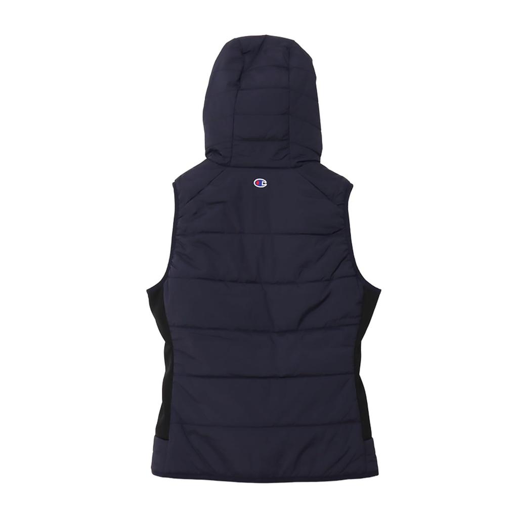 Outerwear Stretch Thermal Windproof Water Repellent Script Logo Zip Vest Golf Navy [Champion] Women's CW-AG606