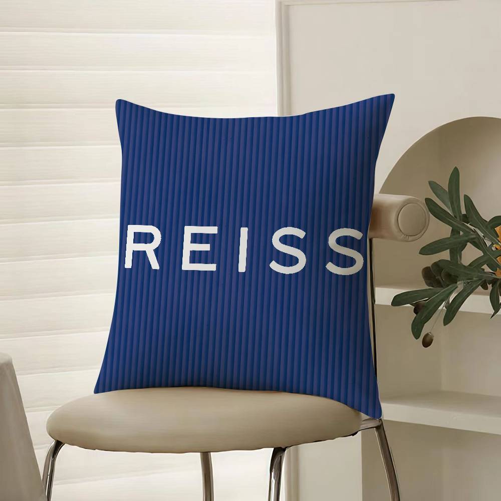 Einfacher Exquisiter London Style Druck Reiss-A Kissenbezug Komfort Sofa Bett Seidig elegant Verdeckter Reißverschluss Dekorative Kissenhülle