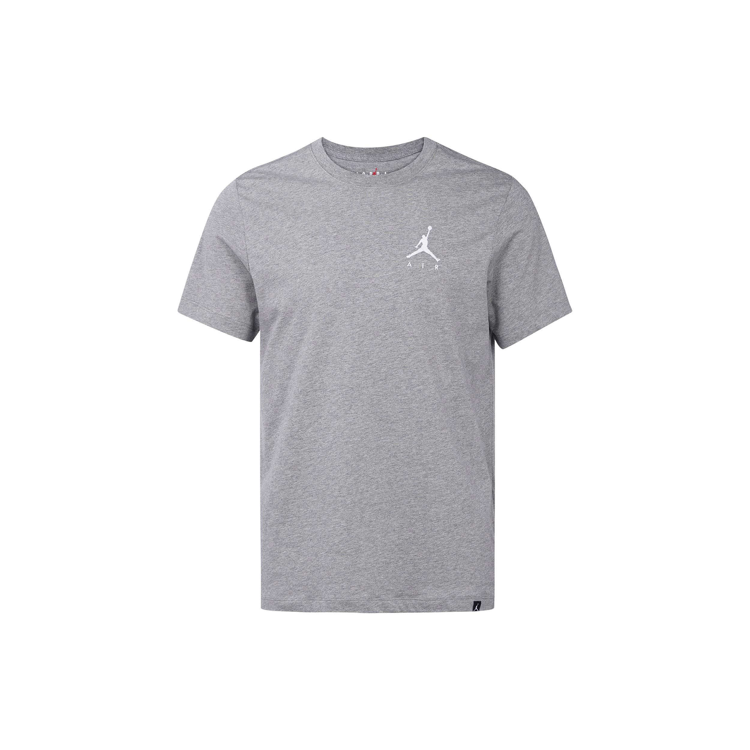 Air Jordan Jumpman Air Embroidered T-Shirt Grey Men s AH5297-091 XL