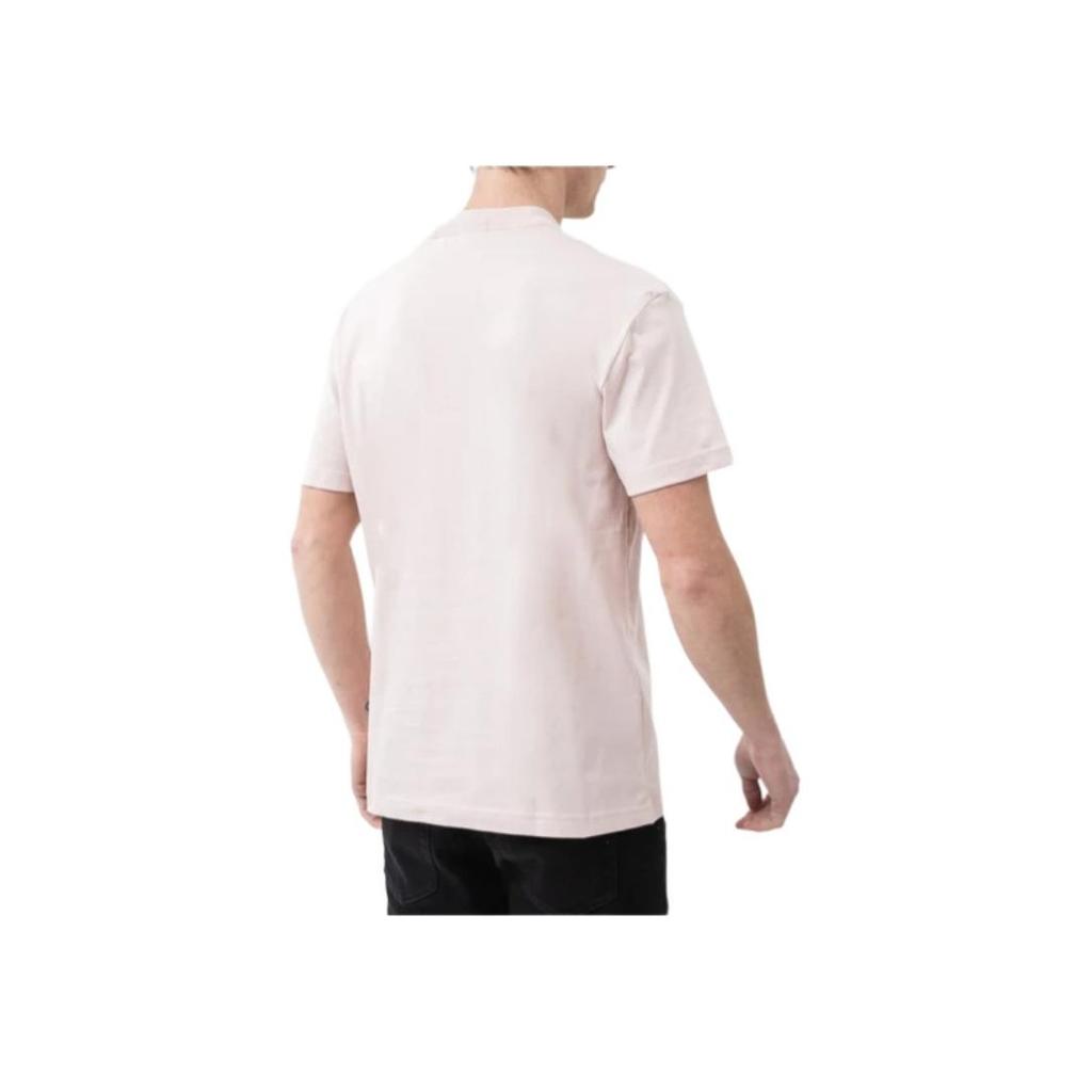 Calvin Klein Logo Round Neck Pullover Short Sleeve T-Shirt Men T-Shirts Pink J30J324671-TF6