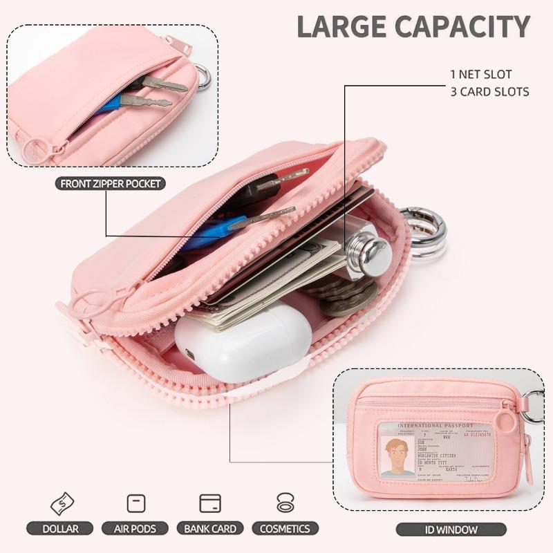 1Pc Lightweight adjustable messenger fanny pack with zip closure - Portable clips and wristbands for travel, running, dog walking, exercise - Unisex