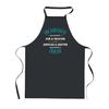Kitchen Apron - A Formidable Walker - Black - Cotton - Breton Print