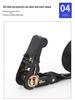Plastic Coated Polyester Ratchet Straps - Hookless Cargo Tighteners & Luggage Rack Fasteners