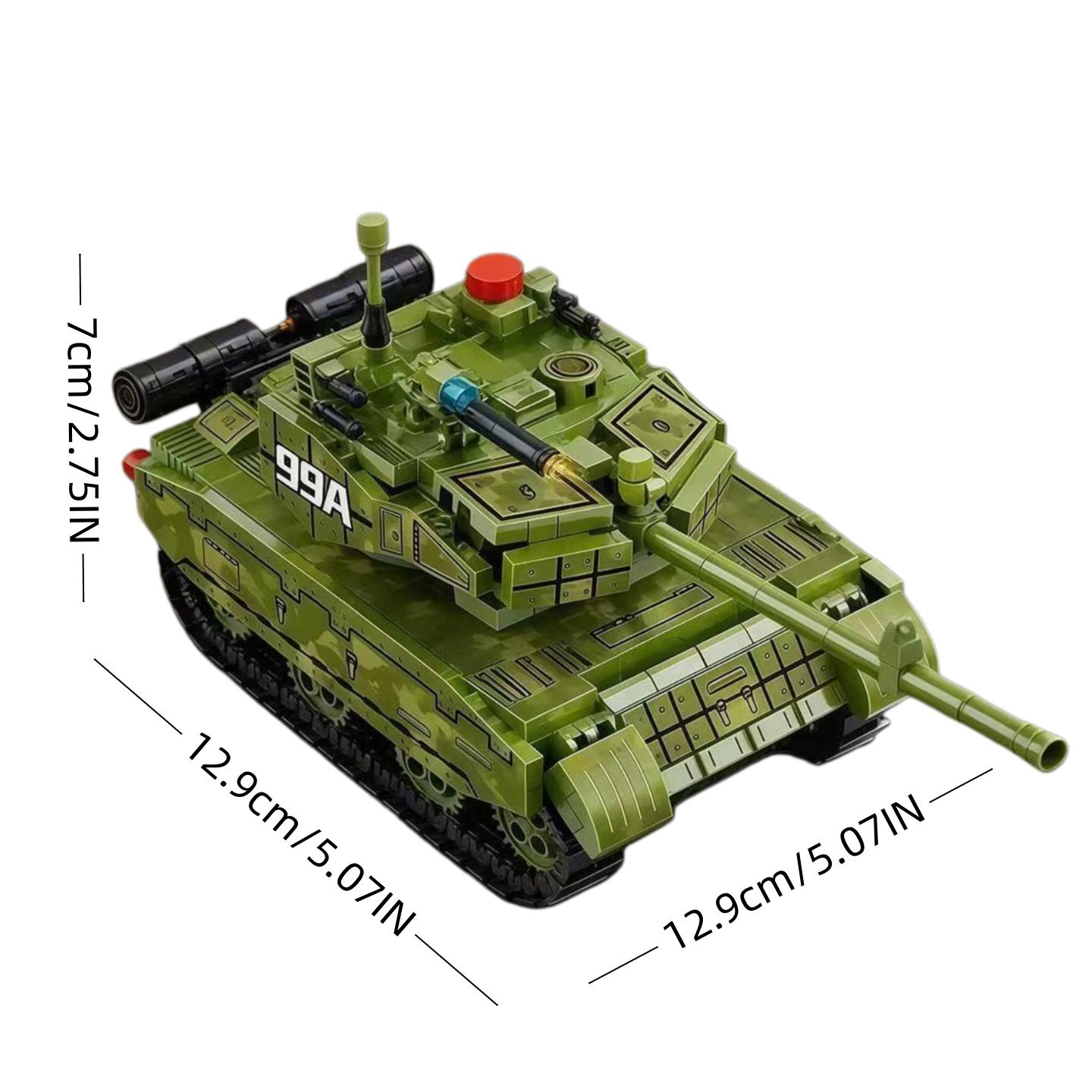 99A Tiger Tank Military Toy Assembly Set, a collectible military vehicle model, suitable as a gift for military enthusiasts