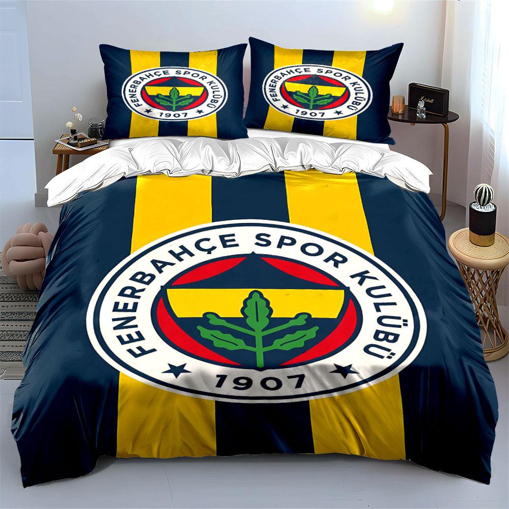 "Set Lenzuola Club Fenerbahce" Set Copripiumino Lenzuola Copripiumino Federe (1 * Copripiumino 2 * Federe, senza piumino)