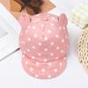 6-24Months Outdoor Girls Boys Dot Beach Caps Baby's Baseball Hat Rabbit Ear Cap Children Sun Hat