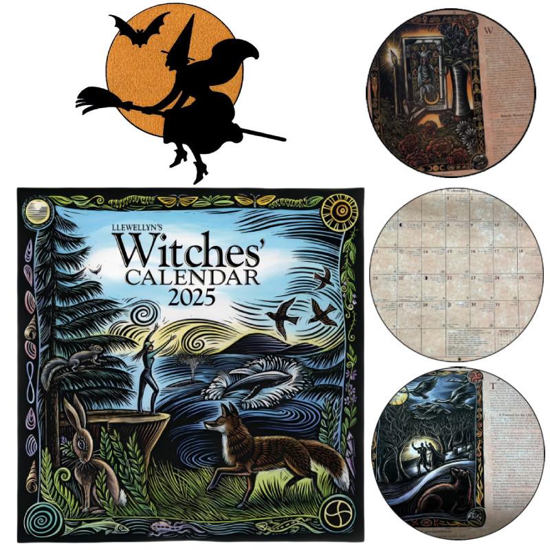 2025 Witches Calendar Captivating Witch-themed Calendar Great For Business Gifts