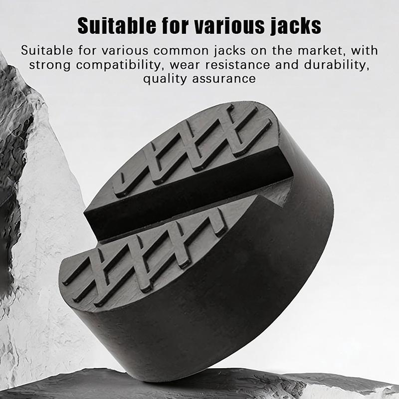 Universal Car Jack Rubber Pads Lift Jack Stand Pad Floor Slotted Car Jack Rubber Pad Frame Protector Adapter Jacking Tool