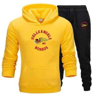 2020 New Men's Casual Sweater Suit Men's Slim Hip-hop European Style