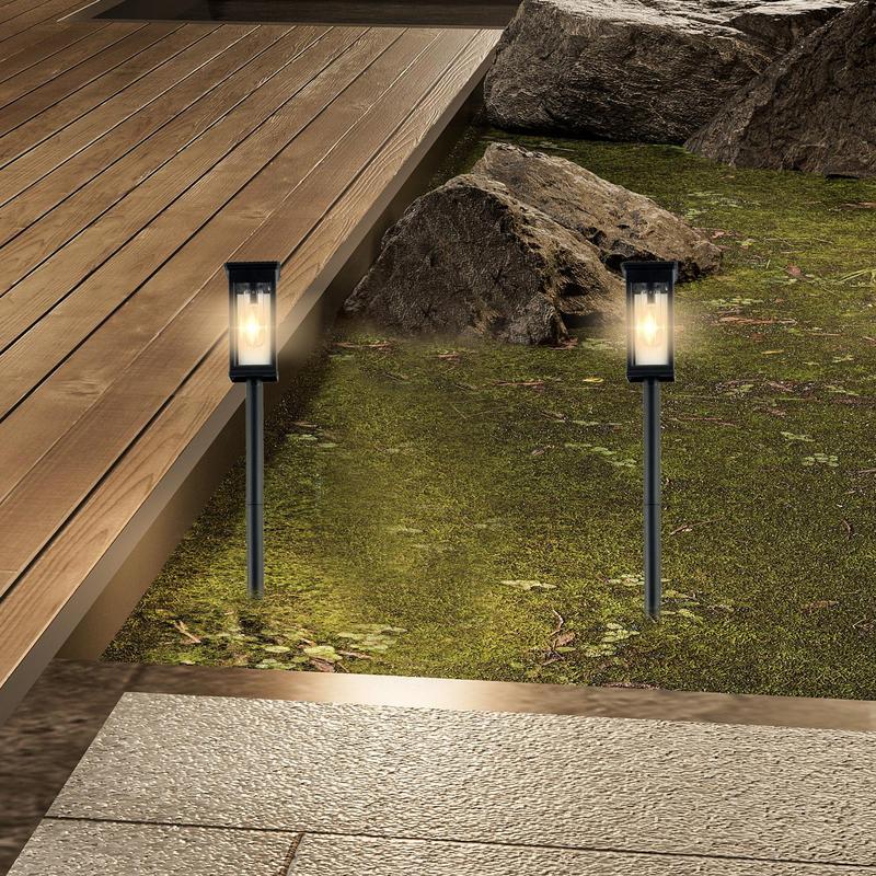 Outdoor Solar Stake Lights Outdoor Waterproof Pathway Lights Deck Supplies Landscape Lighting For Courtyards Sidewalks Driveways