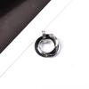 Three-ring Male Ins Trendy and Cool Simple Ring Couple Accessories Necklace Pendant