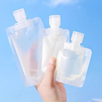 5pcs 100/50/30ml Cosmetic Packaging Bag Portable Fluid Travel Dispenser Shampoo Lotion Baby Food Bag Refillable Pouches