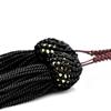 Izen Nenjuya prayer beads for men striped ebony rosary funeral funeral wake informal handmade Comes with magnetic beads bag black tie formal attire