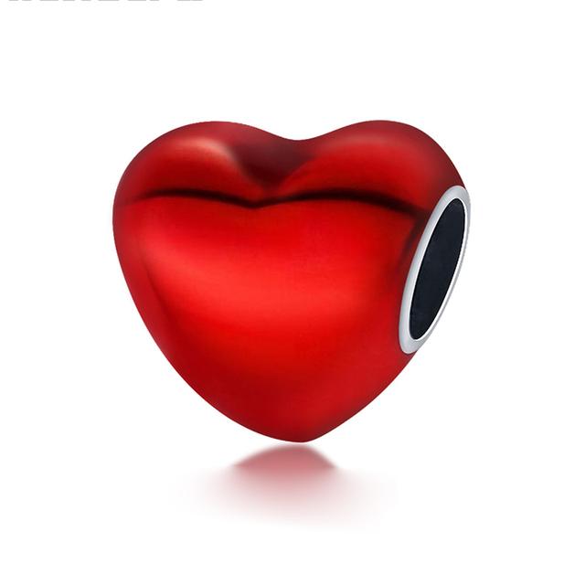 925 Sterling Silver Heart Paw Animal Clear Snowflake Sparkling Crown Pumpkin Charm Bead Fit Original Fashion Bracelet