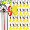 30pcs Hand Twist Design Stainless Steel Hose Clamps Butterfly Hose Clamp  Air Pipe