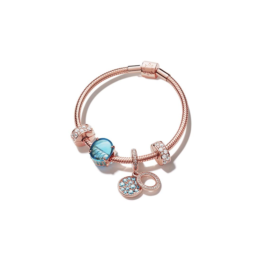 Pandora Rose Lake Elegance Blue Fashion Bracelet Set Women Bracelet Set ZT2130 20