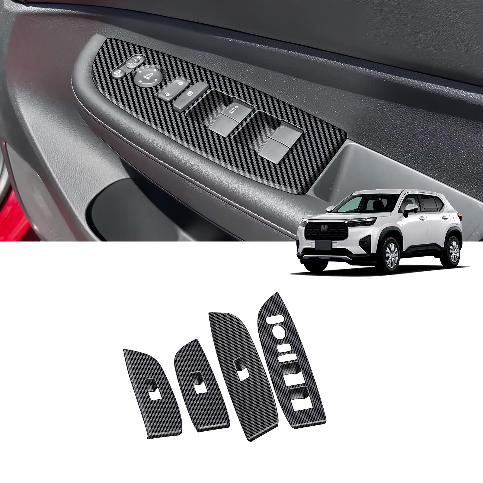 

For Honda New DG5 Series Accessories Interior Parts Power Window Switch Panel Door Panel Cover Glass Lift Switch Panel Interior Panel Protective Parts