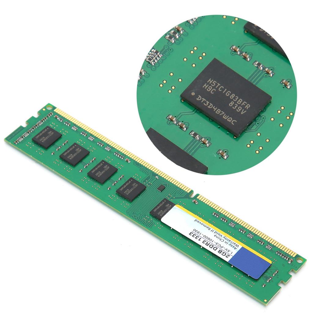 Xiede Arbeitsspeicher Modul Desktop Elektronische Komponente für AMD DDR3 2GB 1333Mhz PC3‑10600 1.5V