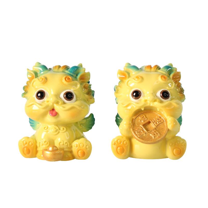 Niedliche Cartoon-PI-Xiu-Figuren, kreative Heimdekorationen, Harz-Autoornamente