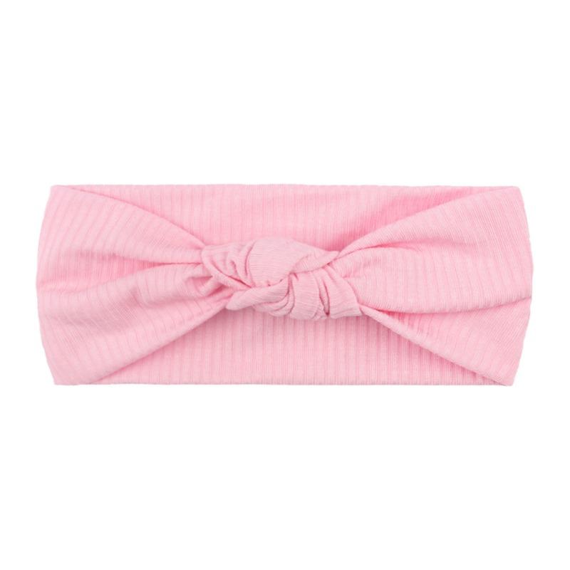 Knotted Elastic Children's Headband Cute Solid Color Pit Strip Baby Headband Four Seasons Thin Baby Headband