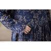 Floral Printing Vintage Maxi Dress for Women Plus Size Spring Summer Long Loose Style Lady Dress