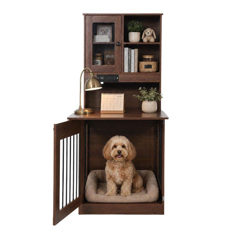 Dog Crate Furniture For Small Dogs Wooden Dog Kennel Nightstand